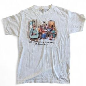 Vintage The Far Side ‘My Brain Is Full’ Cartoon Shirt